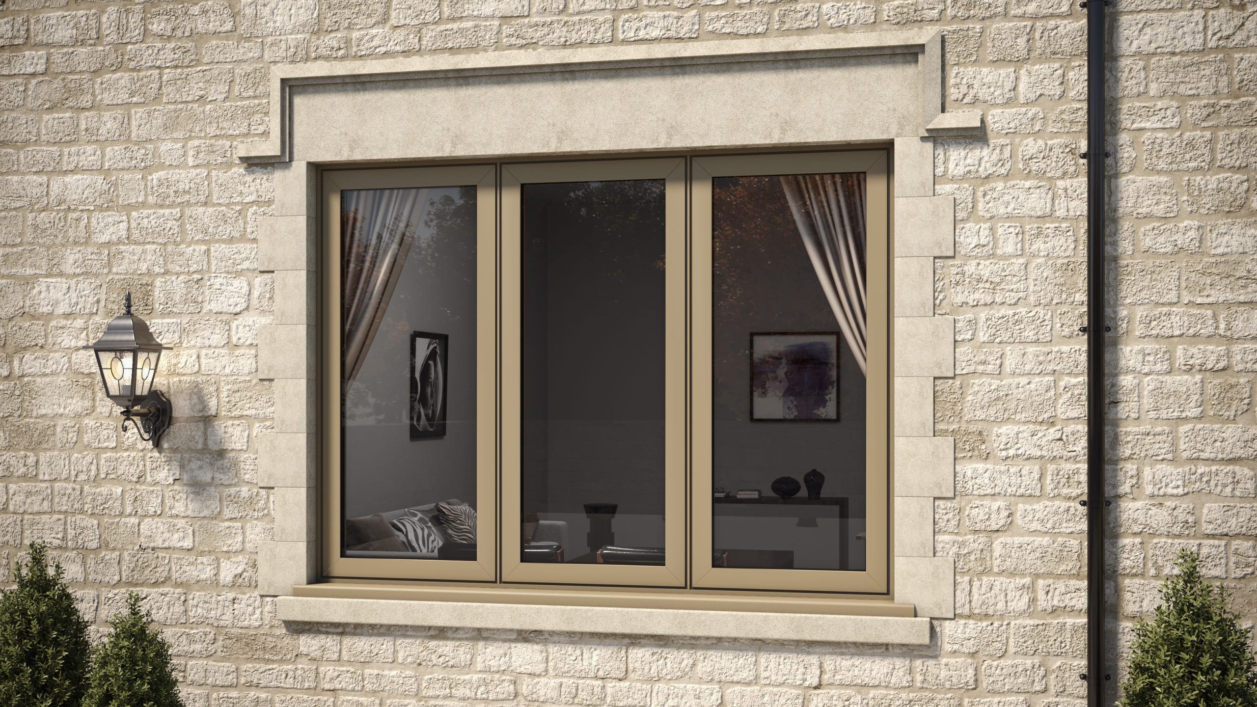 Aluminium flush casement windows